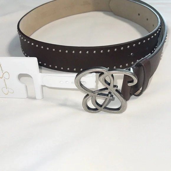 Jessica Simpson Studded Brown Belt - Picture 5 of 10